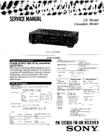 Sony STR-AV220 - Service Manual 